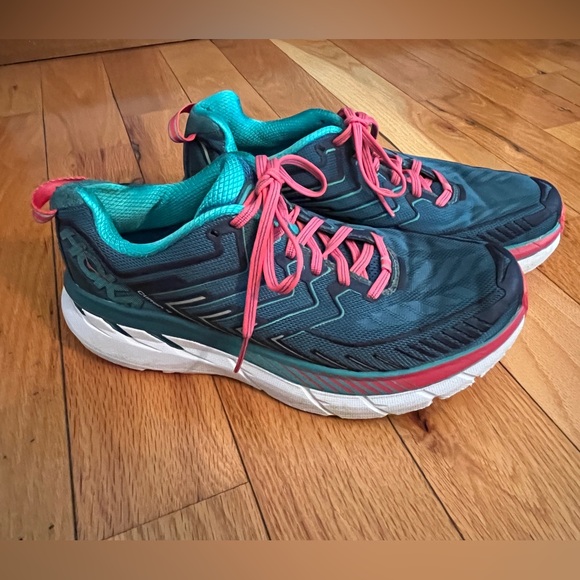 Hoka One One Shoes - HOKA ONE ONE Clifton 4 1016724 BCCM Blue Running Casual sneakers Size 8